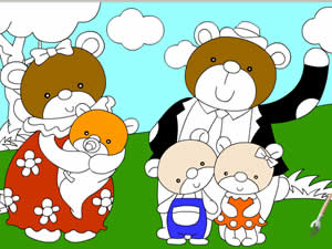 The Bear Family Coloring