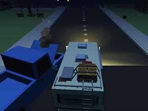 Blocky Zombie Highway