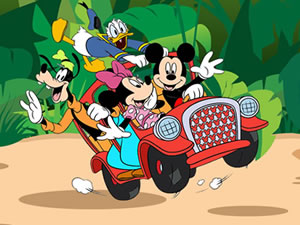 Mickey Mouse Car Hidden Tires