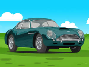 Aston Martin Cartoon Puzzle
